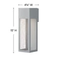 thumbnail image 2 of Hinkley Lighting - Rook - 6.5W 1 LED Large Outdoor Wall Lantern in Modern Style, 2 of 2