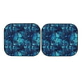 thumbnail image 7 of Windshield Sun Shade, shiny star navyblue wave Foldable Car Sun Shade Windshield for Front, 2 Pieces, 7 of 7