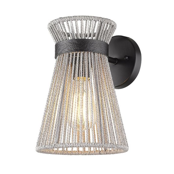 1 Light Wall Sconce in Elegant Style 10.88 inches High By 7.63 inches Wide Bailey Street Home 170-Bel-4476426