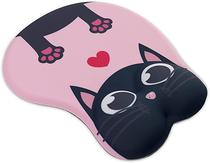 SAYTAY 3D Mouse Pad with Wrist Rest Support, Cute Mouse Pads with Non