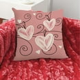 thumbnail image 4 of Valentine's Day Pillowcase with Linen Print for Sofa and Bed Soft Fabric, Moisture Absorbent, Invisible Zipper, Holiday Gift for Couples Home Decor, 4 of 6