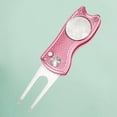 thumbnail image 3 of tredstone Golf Pitch Divot Repair Switchblade Ball Marker Groove Cleaner Pink, 3 of 9