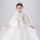 thumbnail image 3 of Capa infantil, vestido de princesa de felpa, abrigo de manga larga para salidas de otoño e invierno, chal de lana cálido para niñas medianas y grandes, 3 of 6