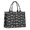Black Cartoon Dinosaurs, variant on Large Capacity Tote Bag,Brown Cartoon Dinosaurs Fossils Pattern Handbag Fashion Luxury Tote Bag,15.7"x13"x 5.1" Inches,Laptop Compatible