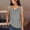 Gray, variant on Hvot&aat Casual Hole Straps Tank Tops for Women Eyelet Embroidery Scoop Neck Tops Workout Tank Tops