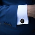 thumbnail image 3 of Wolf Silver Jewelry Men Shirt Cufflink Set Made of Stainless Steel, Suitable for Business Attire, Formal Events, and Weddings, 3 of 6