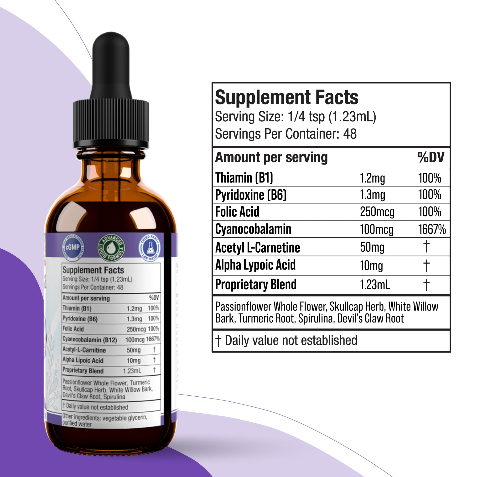 Rejuvica Health Nervestra 2 fl oz - Nerve Health Support Supplement - Contains Alpha Lipoic Acid