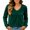 Za_Green, variant on Qgtaibl V Neck Pullover Tops for Women Raglan Long Sleeve Solid Color Lounge Blouse Fall Loose Fit Stretchy Sweatshirts Wine XXL