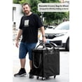 thumbnail image 3 of Bolsa de compras con ruedas EROBSKJ, reutilizable, 34,5 L, negra, 3 of 7