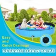 thumbnail image 6 of Foldable Dog Pool,39" Collapsible Dog Kids Swimming Pool for Backyard, Portable Kiddie Pool Hard Plastic,Multifunction Ball Pit Pets Bathing Tub for Kids Baby Toddler Dog, 6 of 7