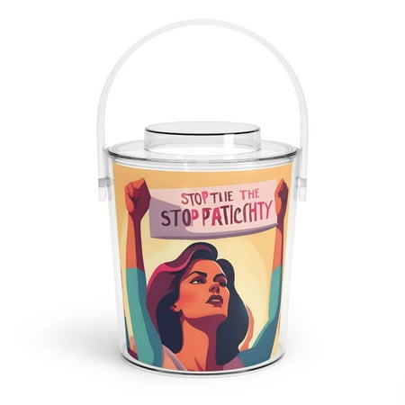 

Stop the Patriarchy Ice Bucket with Tongs