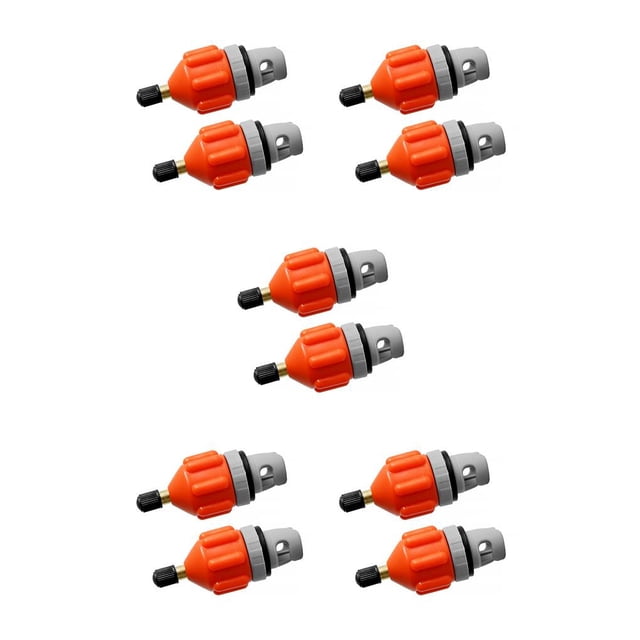 Kenally Paquete de 2 adaptadores de bomba de SUP inflables con válvula de aire, juegos portátiles de goma de cobre, convertidor de Type2 NO2