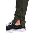thumbnail image 4 of G-Style USA Men's Hip Hop Slim Fit Track Pants - Athletic Jogger with Side Stripe - Olive/Off-White - 3X-Large, 4 of 6