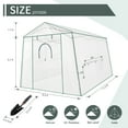 thumbnail image 4 of Meetleisure 8.5 ft x 11.2 ft x 7.4 ft Pop-up Outdoor PVC Greenhouse, White, 4 of 6