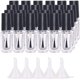 thumbnail image 1 of 24 frascos de esmalte de uñas vacíos de 5 ml, de vidrio transparente, con tapón de pincel y 5 embudos., 1 of 7