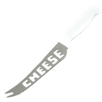 Chef Craft Classic Stainless Steel Blade  Cheese Knife with Plastic Handle, 9.5 inch Blade, White