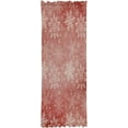 thumbnail image 6 of French Door Curtain Sheer 72 In Long, Pink Snowflake Christmas Adjustable Door Curtain for Privacy With Tieback, Vintage Snowflake Xmas Rod Pocket Light Filtering Door Window Curtains 54" x 72", 6 of 6