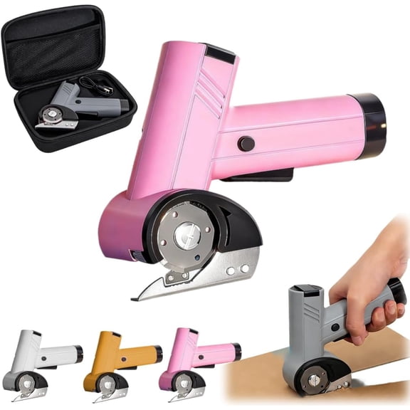 Rechargeable High-Speed Cardboard Cutter, 2026 Upgraded 4V Electric Box Cutter with LED Light & Safety Lock for Cutting Thick Cardboard, Leather, Fabric DIY Projects.