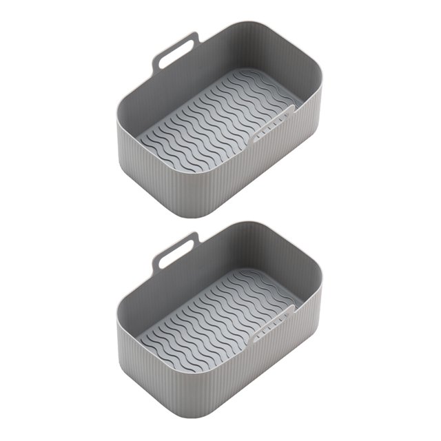 Olla para Hornear Plato Freidora Aire 2 Uds. Silicona Al Acampar Libre Picnic
