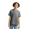 thumbnail image 2 of Gildan Youth Heavy Cotton T-Shirt, Blank Tee for Crafts & DIY, Kids Short Sleeve Tee, Graphite Heather, M, 2 of 5