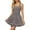 Grey-A, variant on QHFBli Women's Square Neck Ruffle Mini Dress Drop Waist Corset Short Party Dresses