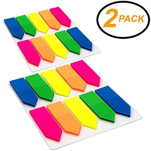 500 Sheets Colorful Sticky Arrow Flags Page Markers Index Tabs 0.5" X 1