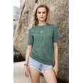 thumbnail image 5 of Arach&Cloz Women's Summer Fall Lightweight Tops Short Sleeve Dressy Blouse, 5 of 6