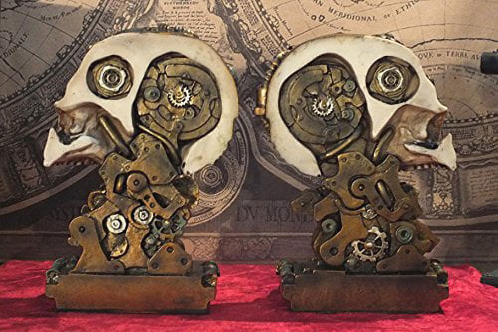 Pacific Giftware & Skilcraft Human Skull Figurines Asst'd Colors Materials M5196