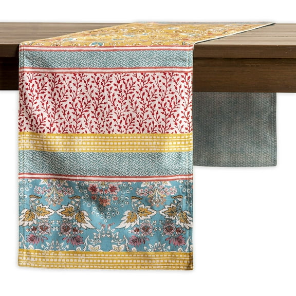 Maison d' Hermine Marquise 100% Cotton Table Runner for Party | Dinner | Holidays | Kitchen | Spring/Summer [Double Layer (14.5 Inch by 72 Inch)]