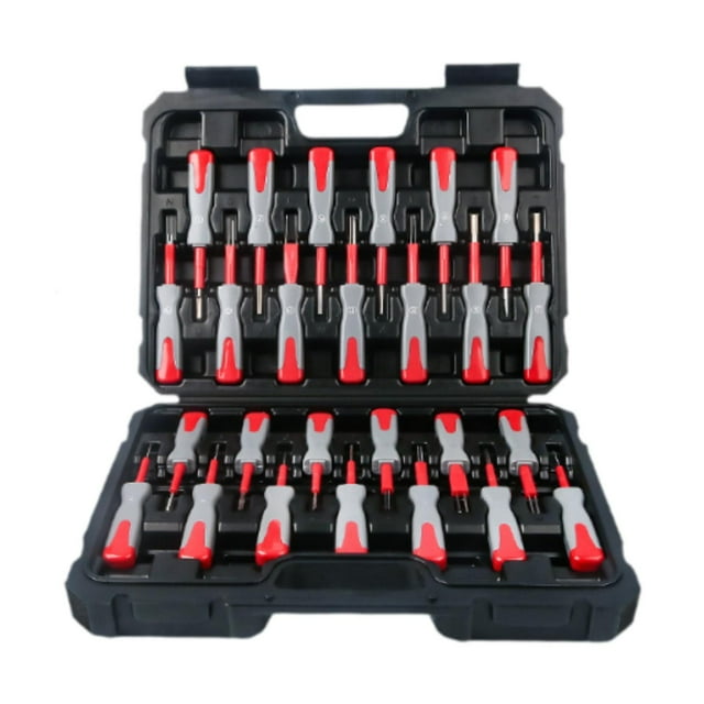 Kit de herramientas de extracción de terminales de 26 piezas, juego de herramientas de liberación de conector de clavija, con estuche de transporte