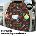 thumbnail image 4 of Red Mug Coffee Print Mats Back Seat Protectors, Car Seat Protector Vehicle Organizers Waterproof Cover Back Seat Cover for Kids with 3 Storage Pockets 2 Pack, 4 of 5