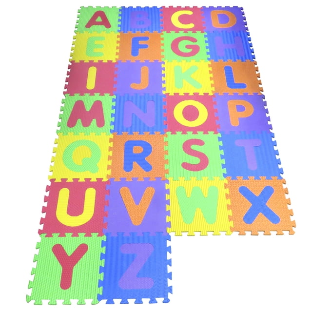 Tapete Alfabeto 26 pzas PASCUA Rompecabezas 30x30CM Resistente Eva Foamy