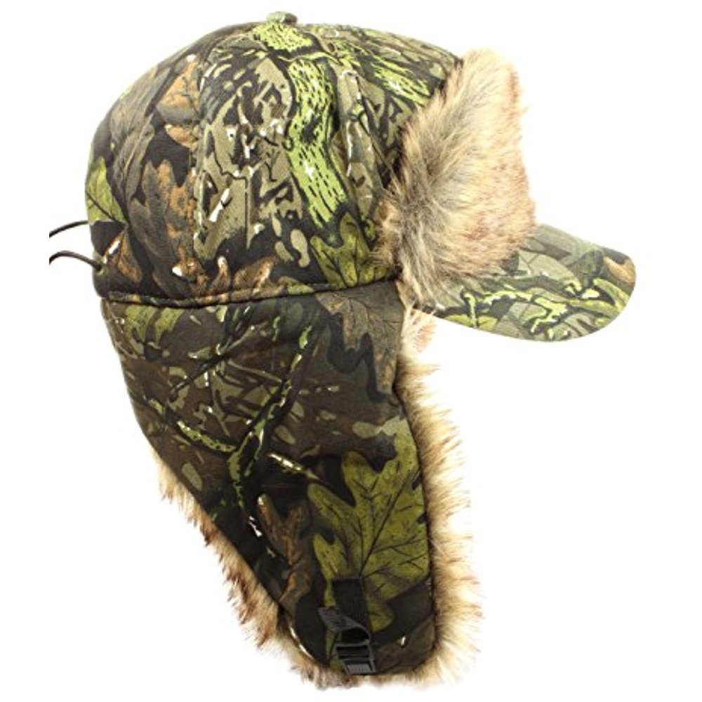 Hunting Camo Hats Russian Winter Style Trapper Type Earflap Hat