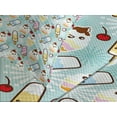 thumbnail image 4 of Ambesonne Ice Cream Quilted Bedspread Set 3 Pcs, Cupcake Faces, King Size, Multicolor, 4 of 5