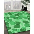 thumbnail image 2 of Ahgly Company Indoor Round Patterned Lime Mint Green Area Rugs, 5' Round, 2 of 6