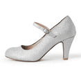 thumbnail image 2 of J. Adams Honey Jane Heels for Women – Round Toe indented Pumps Heels Shoes Stylish and Comfortable with Gentle Ankle Strap, 2 of 7