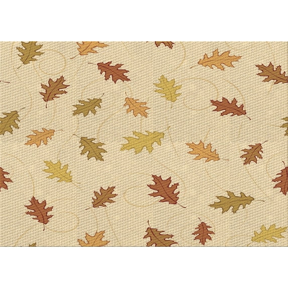Ahgly Company Machine Washable Indoor Rectangle Transitional Khaki Gold Area Rugs, 6' x 9'