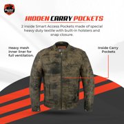 Daniel Smart S to 5XL Leather Jacket Men Motorcycle Cruiser Motorcycle Leather Jacket with Scooter Collar