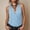 Light Blue, variant on Women's Summer Criss Cross Halter Sleeveless Wrap Front Backless Cami Crop Top Clubbing Earthy Yellow S
