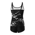 Afunbaby Two Piece Blouson Tankini Swimsuits for Women Modest Bathing