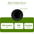 thumbnail image 2 of PLASTICPRO 5 Oz Black Plastic Bowls Round Disposable Microwavable Bowls, 200-Pack, 2 of 7