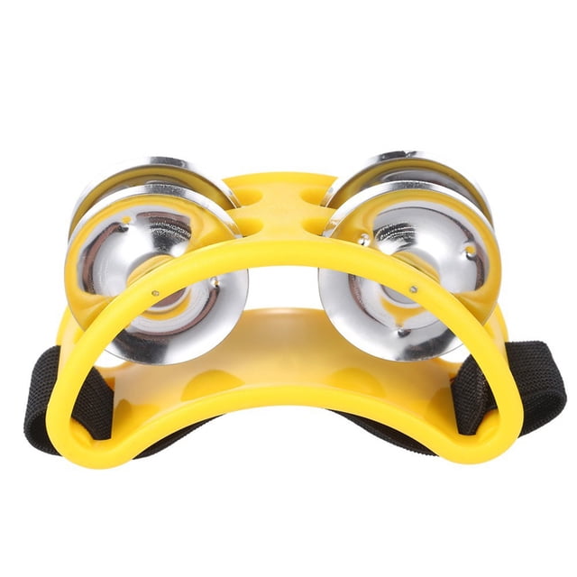 WRITWAA Compact Body Foot Tambourine With ABS Material For Musicians 1Pack