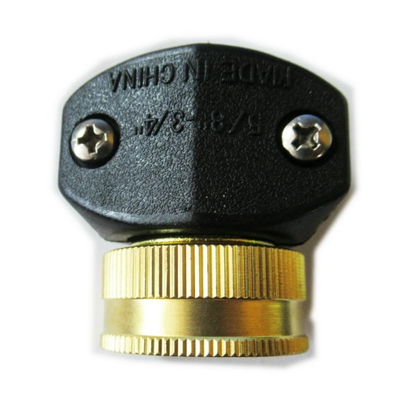 Topzone Brass Female Hose Mender, 5/8-3/4 Inch, Hose Connector, Standard Faucet End Replacement