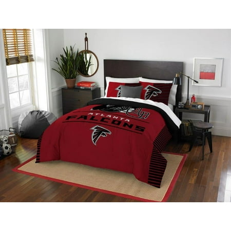 Sam Football - Atlanta Falcons COMBO 5 Pc FULL / QUEEN Size Comforter Set Includes: Comforter, 2 Pillow Shams & 2 Pillowcases -NFL Football Bedding Accessories
