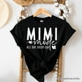 thumbnail image 6 of Mimi Mode T-Shirt, All Day Every Day White and Black Tee Gift for Grandma, 6 of 8