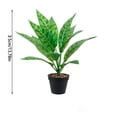 thumbnail image 3 of Plantas artificiales en maceta | Vegetación artificial para la decoración del hogar | Follaje realista de PVC para sala de estar, oficina y dormitorio, 3 of 6