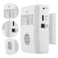 thumbnail image 3 of 16 Music IR Motion Sensor Door Bell Alarm, Swivel Bracket, 85dB, Remote Detection, ABS Plastic Material, Store Home Welcome Door Bell Entry Alarm, 3 of 7