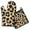 Leopard Print Pattern-1, variant on Gold and White Marble Kitchen Oven Mitt and Pot Holder Sets 4 Pcs for Baking, Cooking and Grilling, Heat Resistant Up To 392 °F