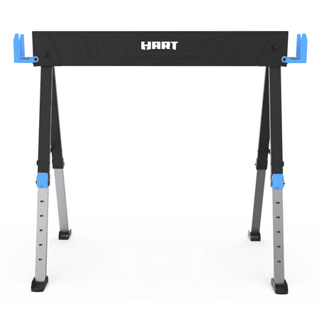 hart adjustable steel sawhorse (1100-lb capacity)