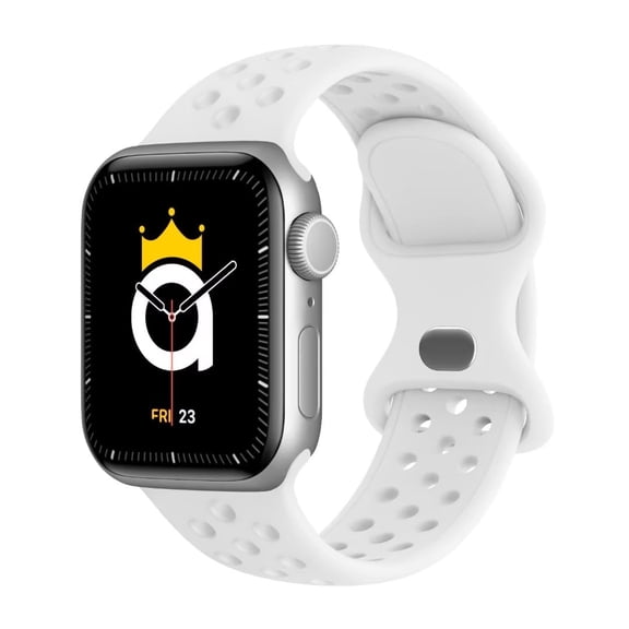 Adepoy Compatible with Apple Watch Band 38mm 40mm 41mm 42mm 44mm 45mm for Women Men, Breathable Sport Soft Silicone Straps Replacement Wristbands for iWatch SE Series 7/6/5/4/3/2/1"